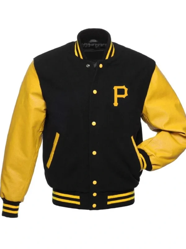 Pittsburgh Pirates Black and Yellow Varsity Jacket