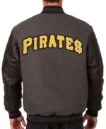 Pittsburgh Pirates Charcoal/Black Varsity Jacket