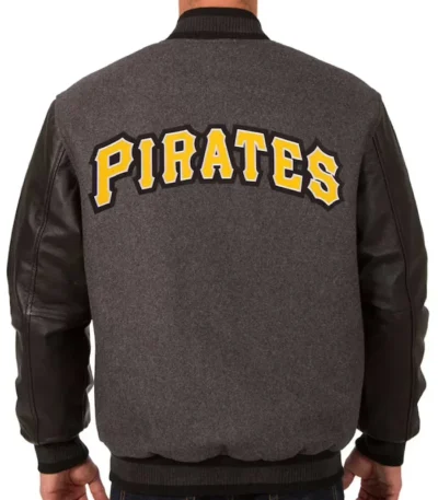 Pittsburgh Pirates Charcoal/Black Varsity Jacket