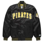 Pittsburgh Pirates Classic Black Varsity Satin Jacket