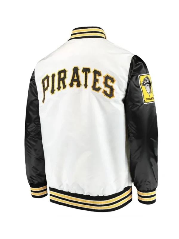 Black/White Pittsburgh Pirates The Legend Satin Jacket