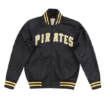 Pittsburgh Pirates Full-Zip Black Bomber Jacket