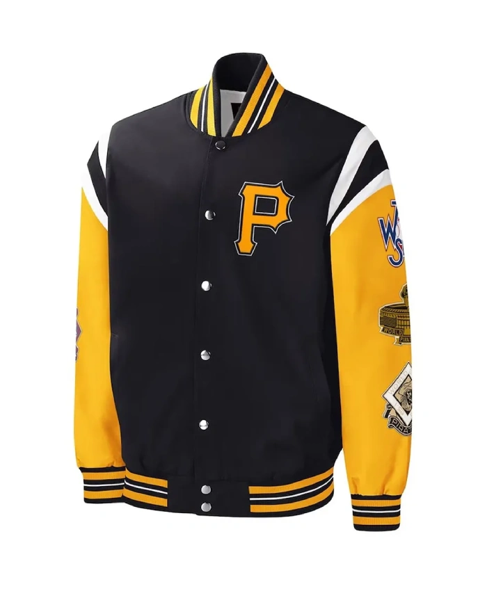 Pittsburgh Pirates World Series Champions Varsity Satin Jacket Pittsburgh Pirates World Series Champions Varsity Satin Jacket