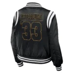Pittsburgh Steelers Black Bomber Full-Zip Jacket