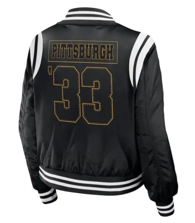 Pittsburgh Steelers Black Bomber Full-Zip Jacket