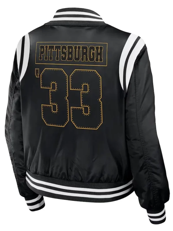 Pittsburgh Steelers Black Bomber Full-Zip Jacket