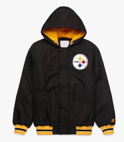 Pittsburgh Steelers Black Hooded Jacket