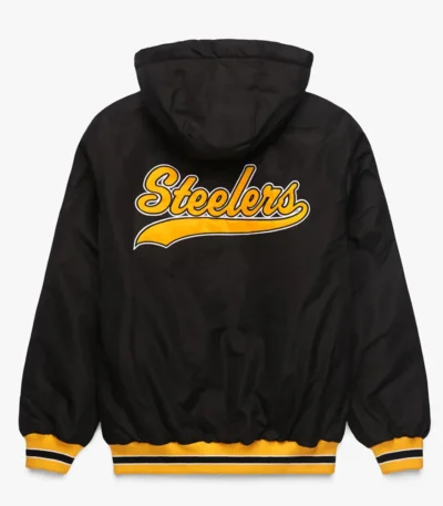 Pittsburgh Steelers Black Hooded Jacket