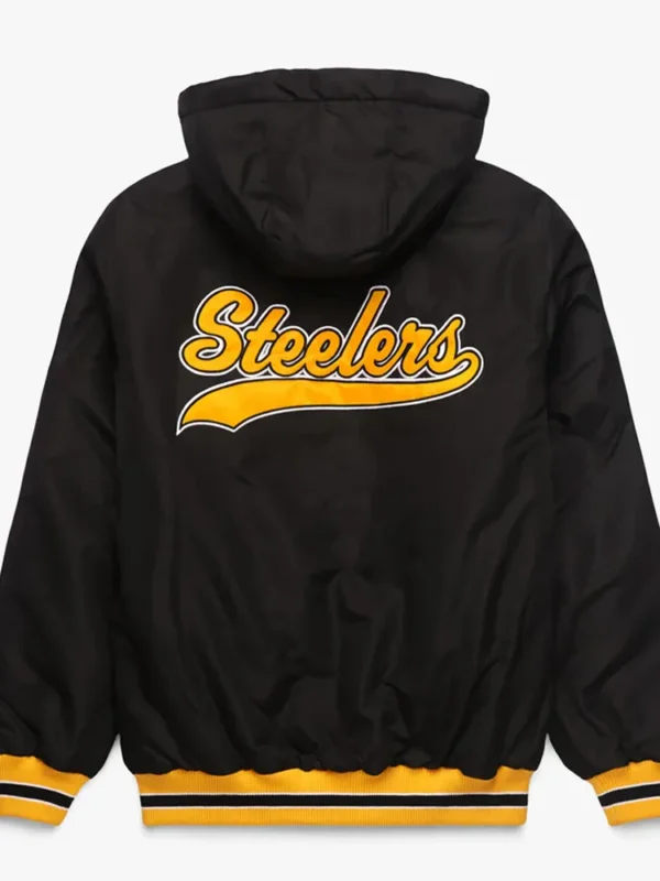 Pittsburgh Steelers Black Hooded Jacket