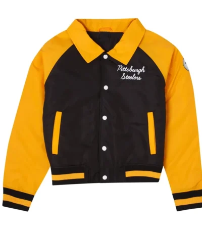 Pittsburgh Steelers Black and Gold Throwback Jacket