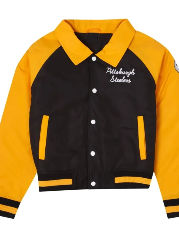 Pittsburgh Steelers Black and Gold Throwback Jacket