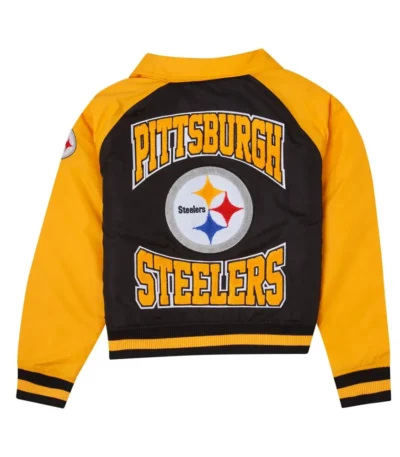 Pittsburgh Steelers Black and Gold Throwback Jacket