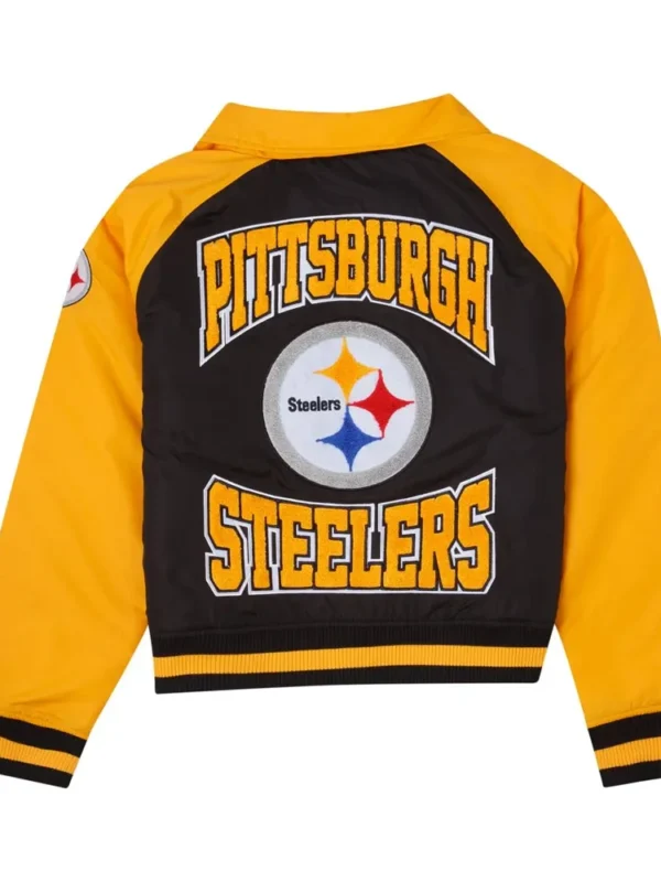Pittsburgh Steelers Black and Gold Throwback Jacket