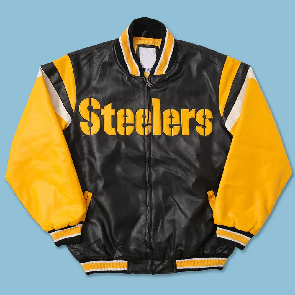 Pittsburgh Steelers Black and Yellow Leather Jacket Pittsburgh Steelers Black and Yellow Leather Jacket