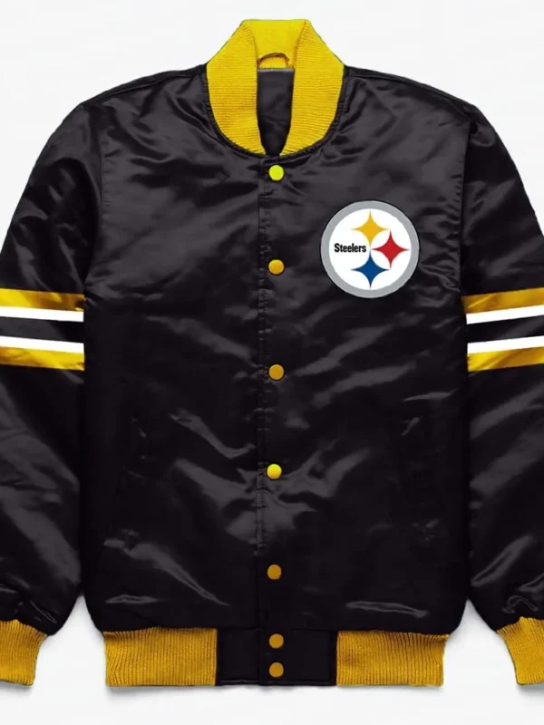 Pittsburgh Steelers Button Down Black Jacket