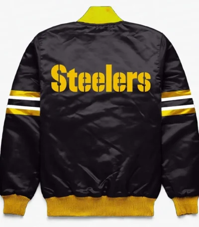 Pittsburgh Steelers Button Down Black Jacket