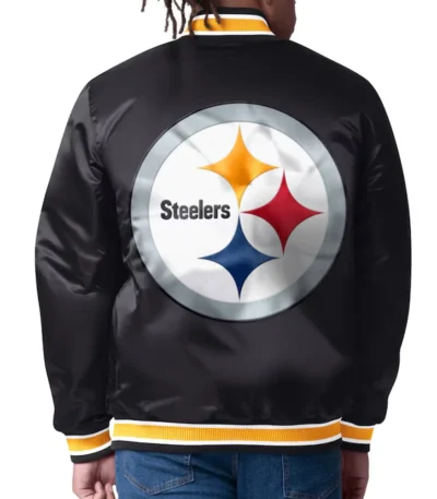Pittsburgh Steelers Closer Black-Gold Satin Jacket