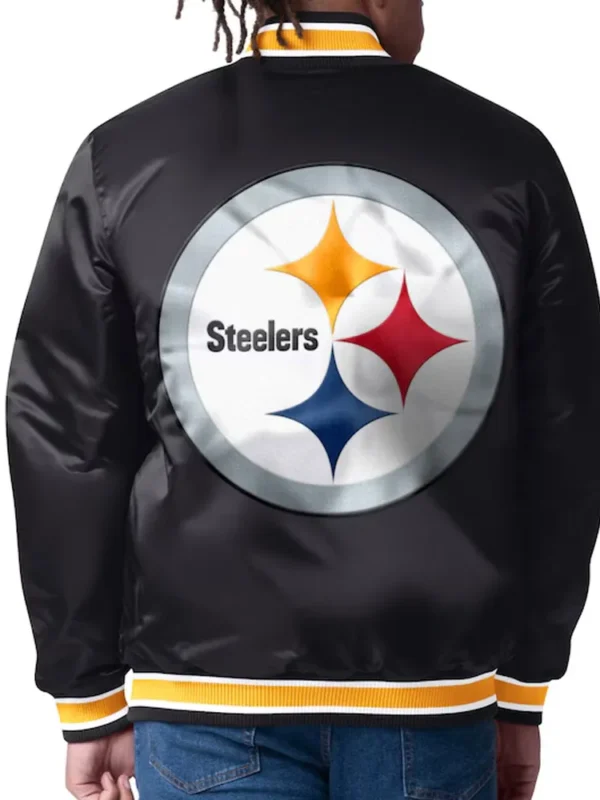Pittsburgh Steelers Closer Black-Gold Satin Jacket