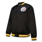Pittsburgh Steelers Double Down Black Satin Jacket