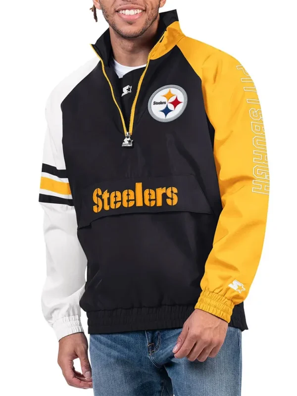 Pittsburgh Steelers Elite Half Zip Pullover Jacket