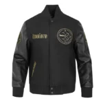 Pittsburgh Steelers Full-Zip Black Varsity Jacket
