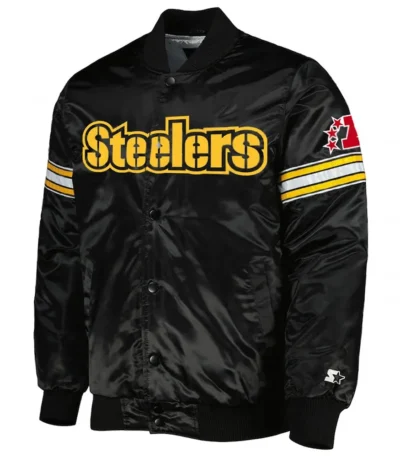 Pittsburgh Steelers Heavyweight Varsity Satin Jacket