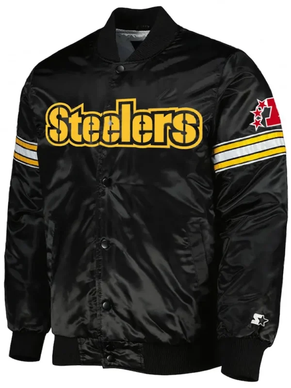 Pittsburgh Steelers Heavyweight Varsity Satin Jacket