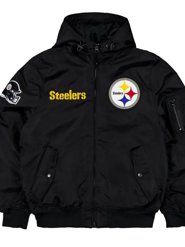 Pittsburgh Steelers Historic L-2B Hooded Bomber Jacket