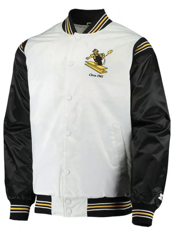 Pittsburgh Steelers Historic Renegade White and Black Jacket