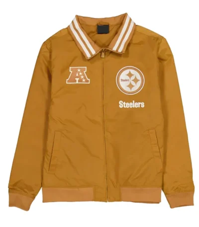Pittsburgh Steelers Logo Select Light Bronze Jacket
