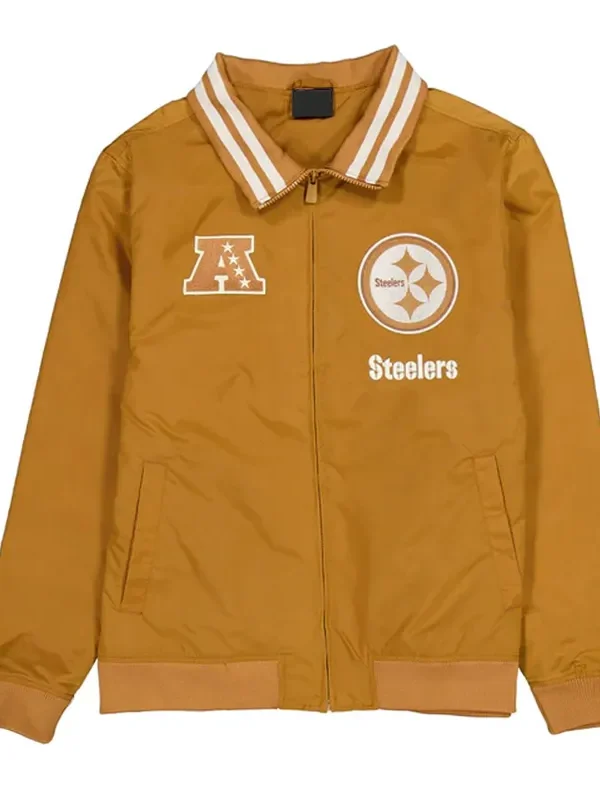 Pittsburgh Steelers Logo Select Light Bronze Jacket