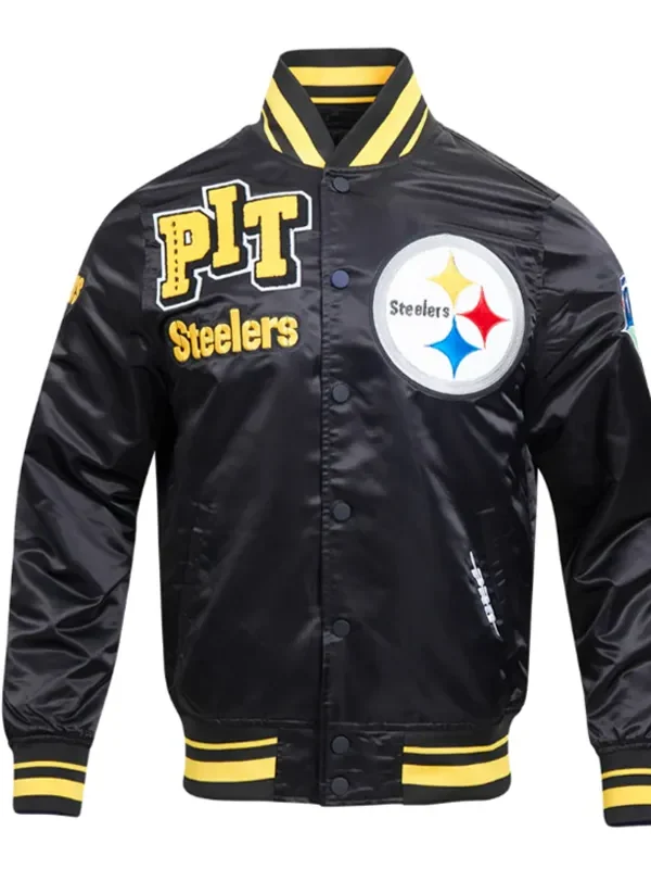 Pittsburgh Steelers Mashup Classic Rib Satin Jacket
