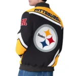 Pittsburgh Steelers Maximum Racing Black Jacket
