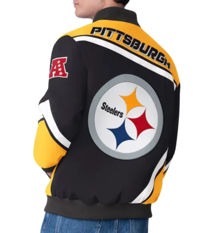 Pittsburgh Steelers Maximum Racing Black Jacket