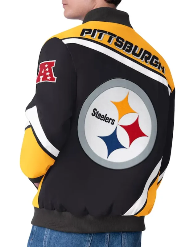 Pittsburgh Steelers Maximum Racing Black Jacket