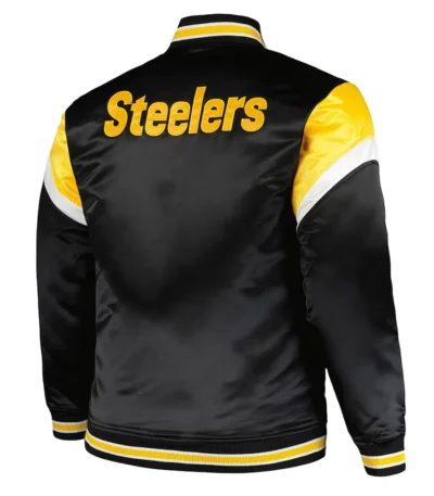 Pittsburgh Steelers Midweight Black Satin Jacket