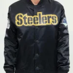 Pittsburgh Steelers NFL Black Satin Jacket