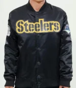 Pittsburgh Steelers NFL Black Satin Jacket