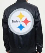 Pittsburgh Steelers NFL Black Satin Jacket