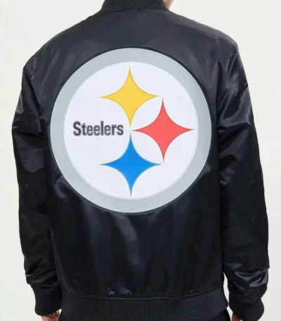 Pittsburgh Steelers NFL Black Satin Jacket