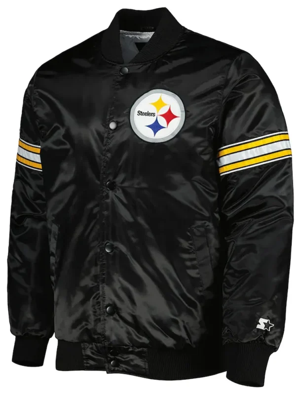 Pittsburgh Steelers Pick and Roll Satin Jacket