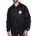 Pittsburgh Steelers Retro Logo Coaches Jacket