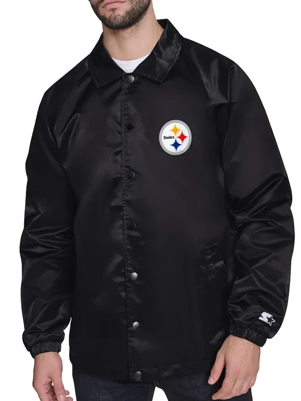 Pittsburgh Steelers Retro Logo Coaches Jacket