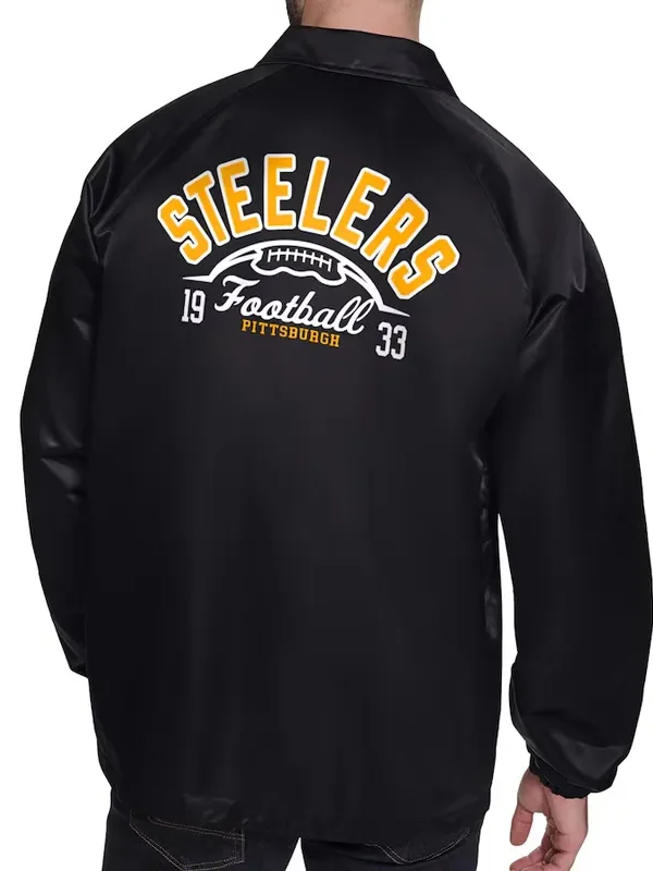 Pittsburgh Steelers Retro Logo Coaches Jacket