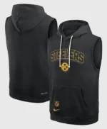 Pittsburgh Steelers Sideline Sleeveless Hoodie