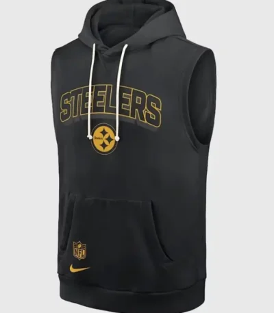Pittsburgh Steelers Sideline Sleeveless Hoodie