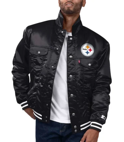 Pittsburgh Steelers Silver Tab Trucker Jacket