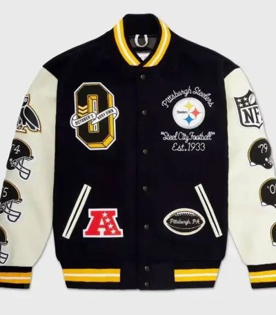 Pittsburgh Steelers Snoop Dogg OVO Varsity Jacket