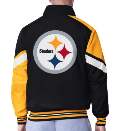 Pittsburgh Steelers Strong Arm Black Full-Zip Jacket