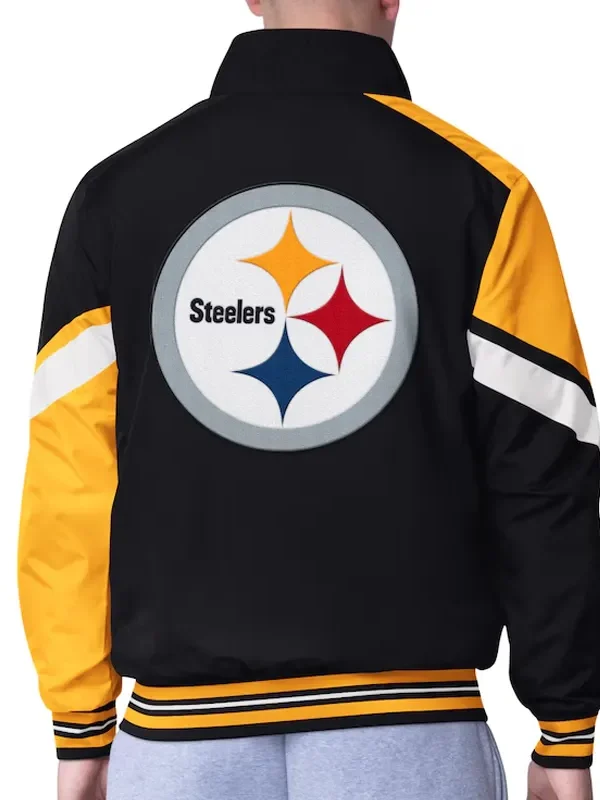 Pittsburgh Steelers Strong Arm Black Full-Zip Jacket